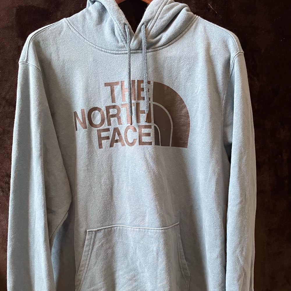 Mens XL The North Face blue-green hoodie